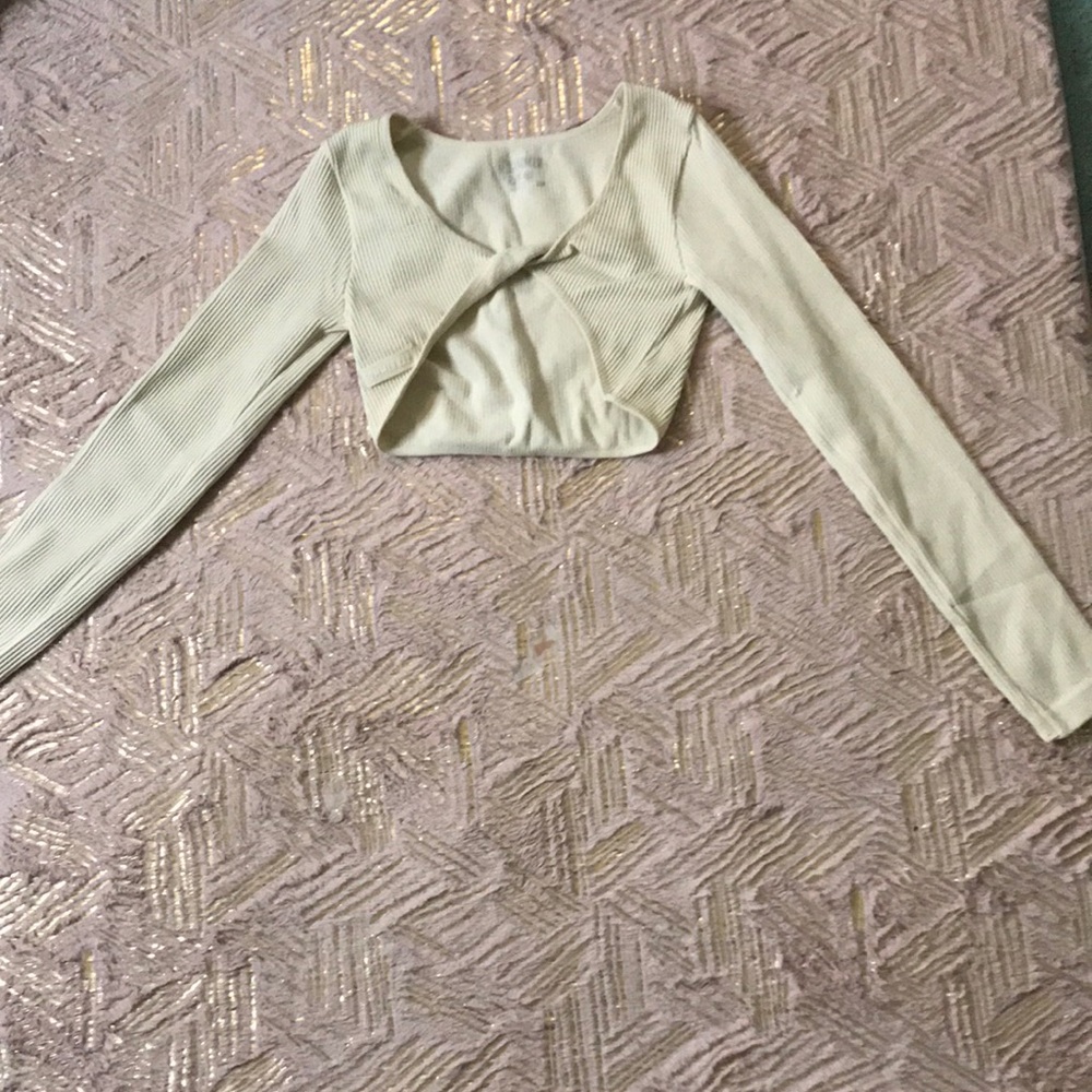 Open long sleeve shirt, could be used as gym wear
